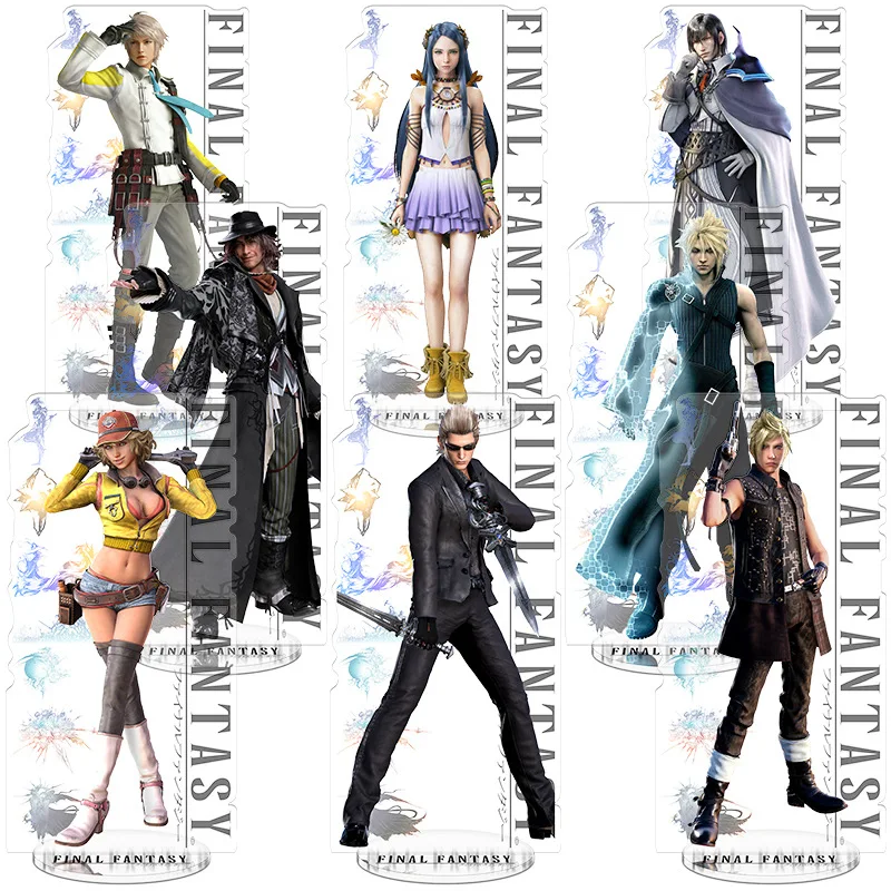 Anime Final Fantasy VII Rebirth 15cm Cloud Strife Sephiroth Tifa Lockhart soporte acrílico amigo regalo de cumpleaños