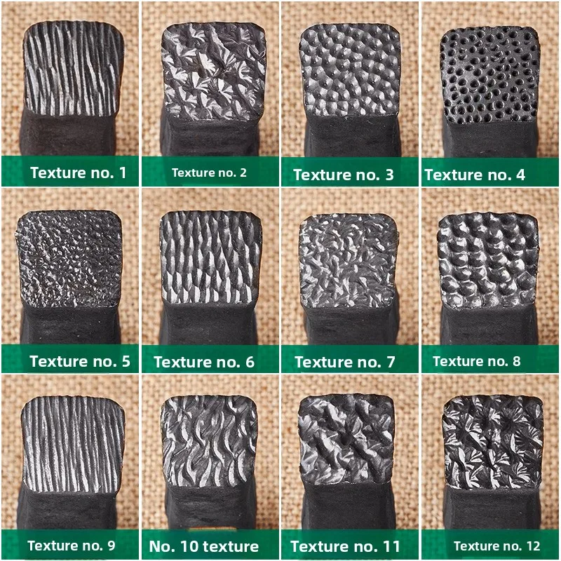 Papier-Dunk-Gold-Fächerhammer, Texturhammer, Bearbeitungshammer, Hammermeißel, Texturhammerwerkzeug – Detail 1