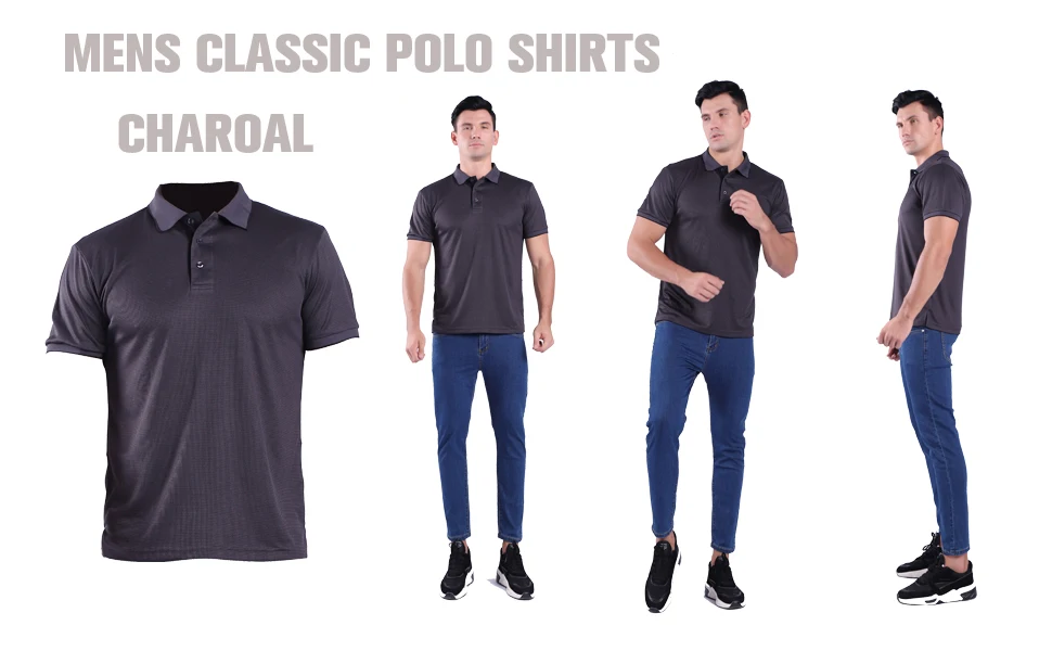 True Classic Novelty Polo Shirts for Men – Mens Polo Shirts Short Sleeve Quick Dry Fit Golf Athletic Shirt for Men