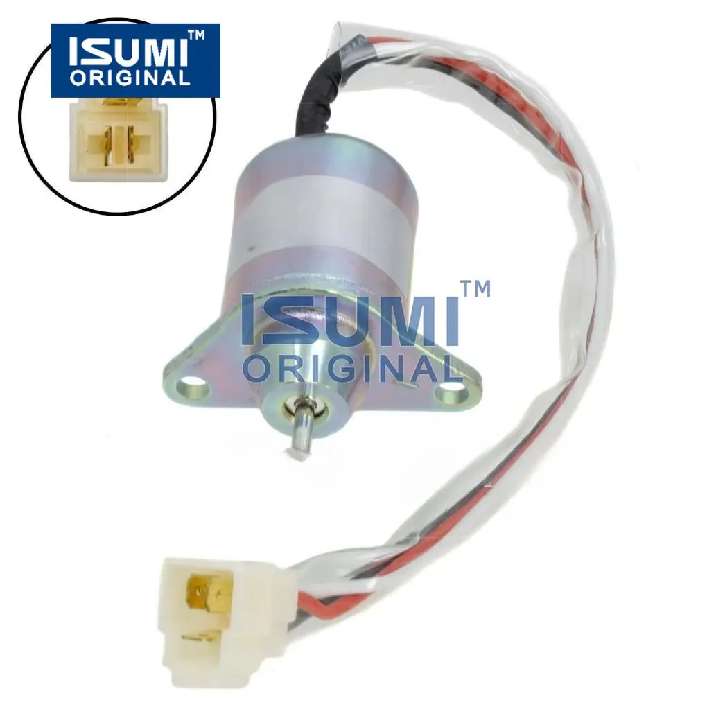 

Fuel Shut Off Solenoid Valve, For Yanmar, 12V 119653-77950, excavator engine parts