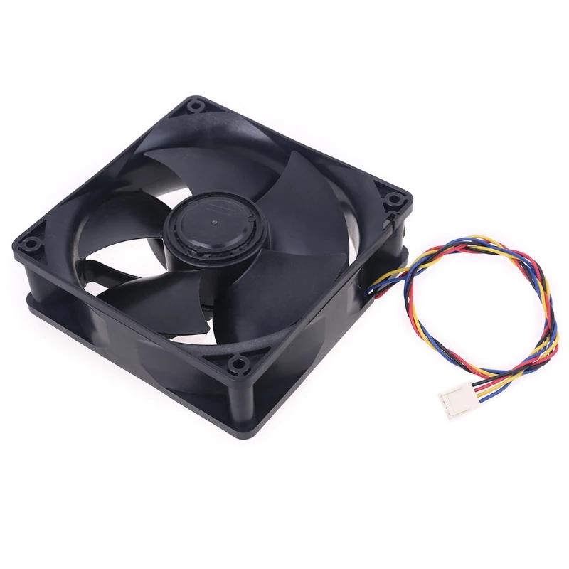 Replacement W12E12BS11B5-57 For Nidec 12038 DC12V 1.65A PWM Cooling Fan 12cm 6000RPM fan 4wire BTC Repair image 4