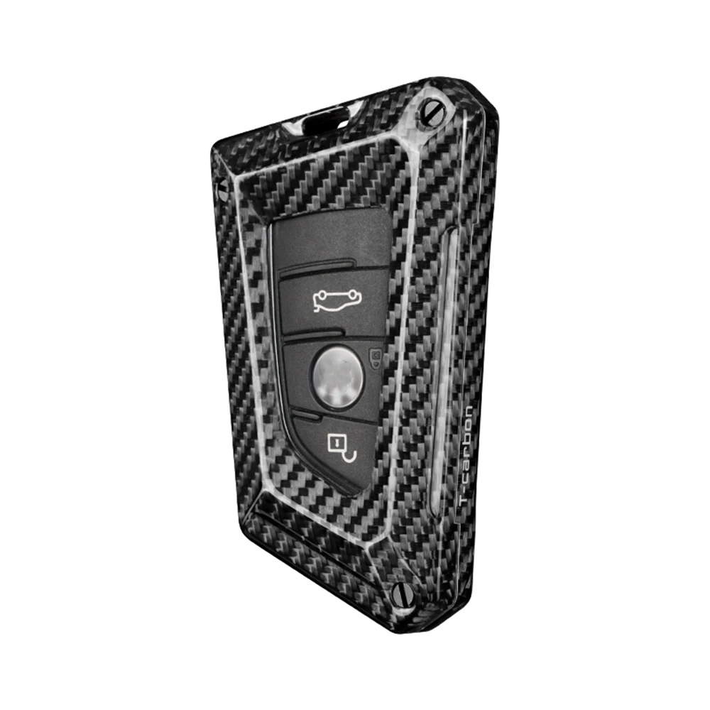 Carbon Fiber Luxury Remote Key Case Cover Shell Decor For BMW G11 G12 G30 X1 X2 X3 X4 X5 X6 F48 F15 F16
