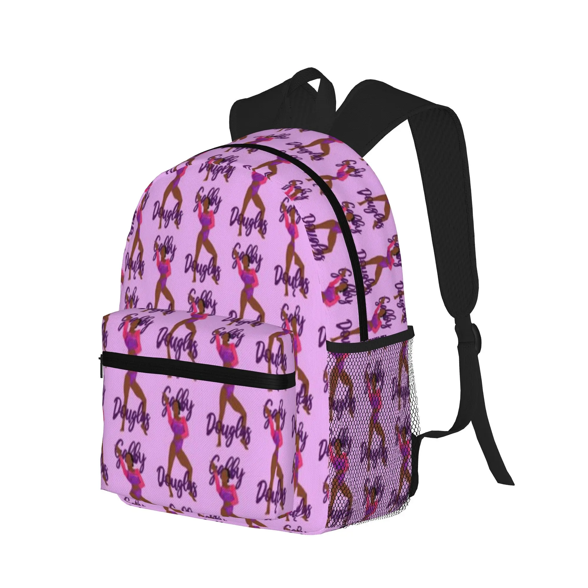 Gabby Douglas - Gymnastics Art with Name  Casual Backpack for Students and Adults Bags
