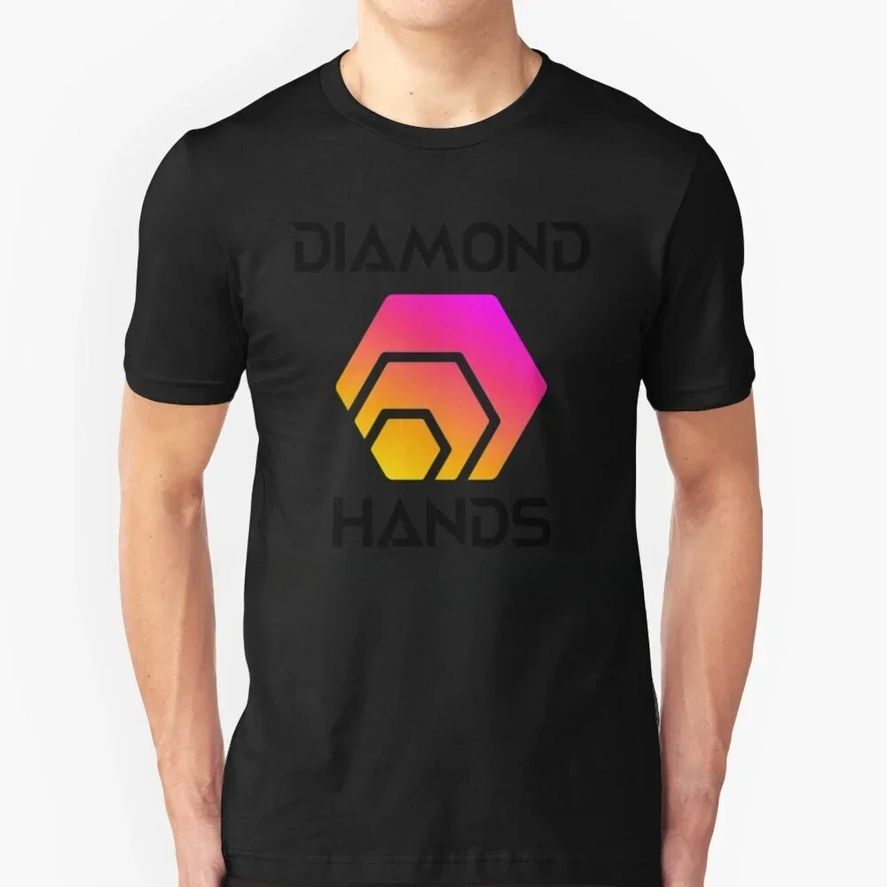 Cryptocurrency Hex logo coin Fashion trend casual street wear summer men and women universal crew-neck short-sleeved T-shirt