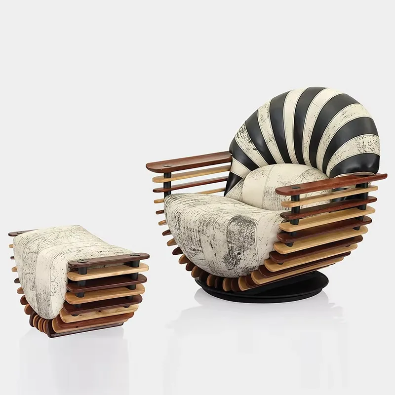 Wood frame fabric home decoration chair, suitable for apartment outdoor hotel lobby leisure villa living room
