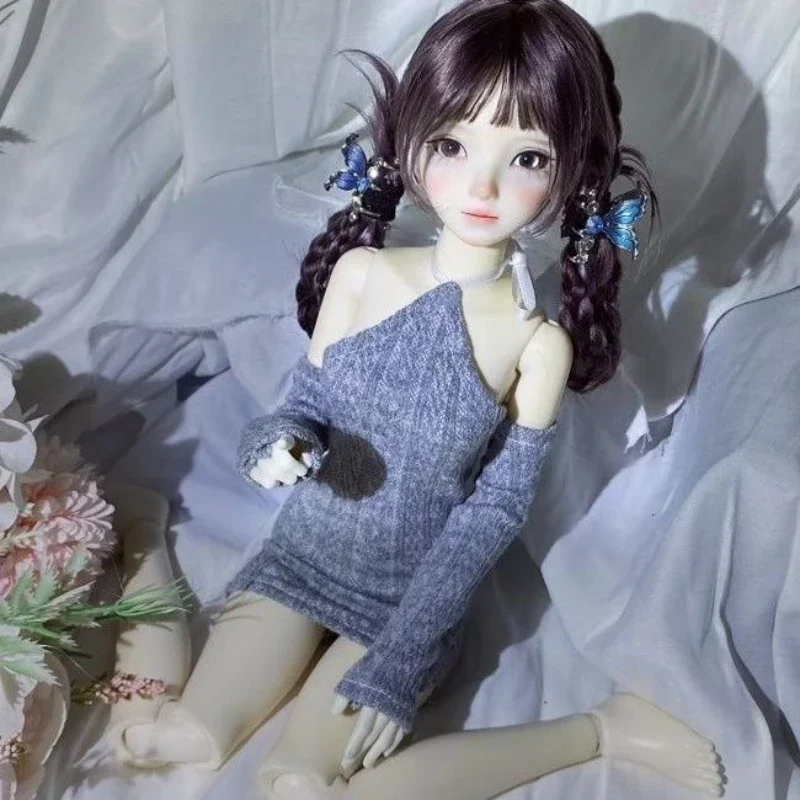 (Angepasst) 1/5 1/4 1/3 Puppenkleidung verkleiden sich für 36/45/60/70/75 cm Bjd Puppe gestricktes enges Kleid Spielzeug Puppenzubehör, keine Puppe