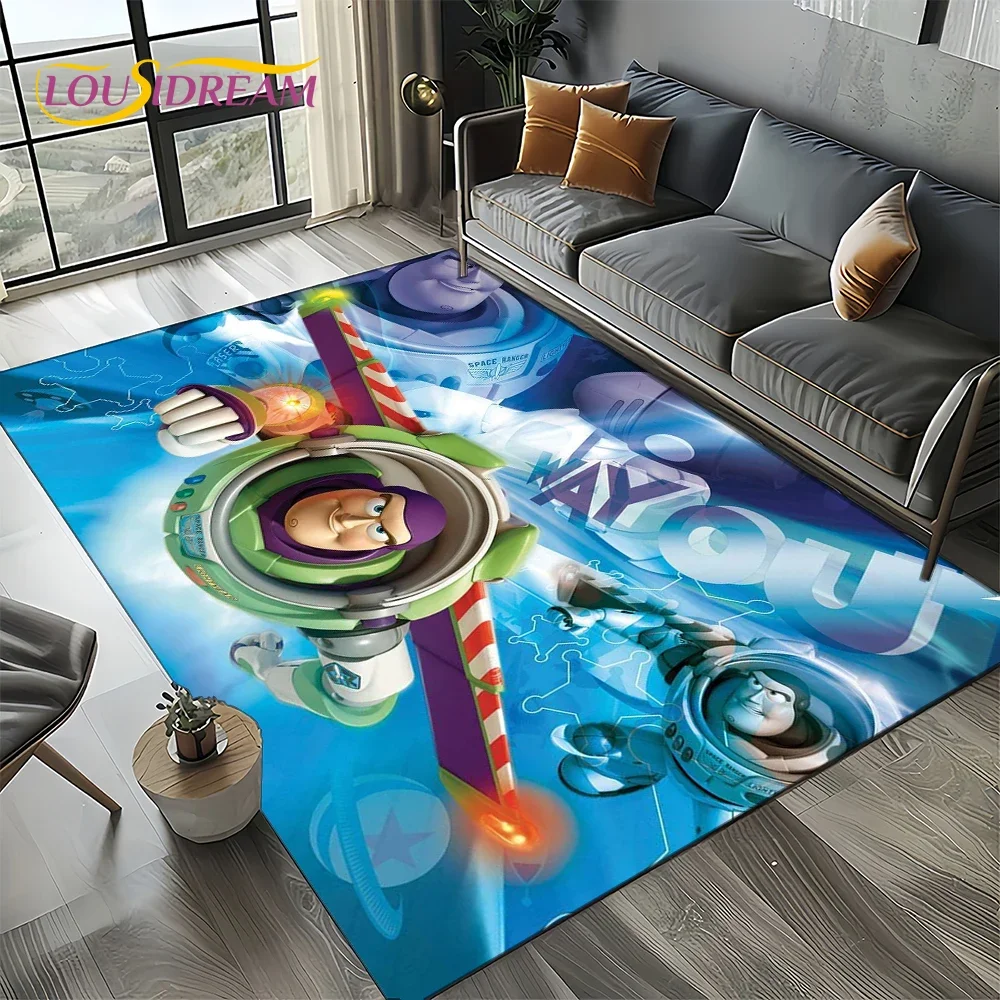 27 Style Toy Story Disney Cartoon 3D Carpet Rug for Bedroom Living Room Home Sofa Decoration,kid Game Large Decor Floor Mat Gift