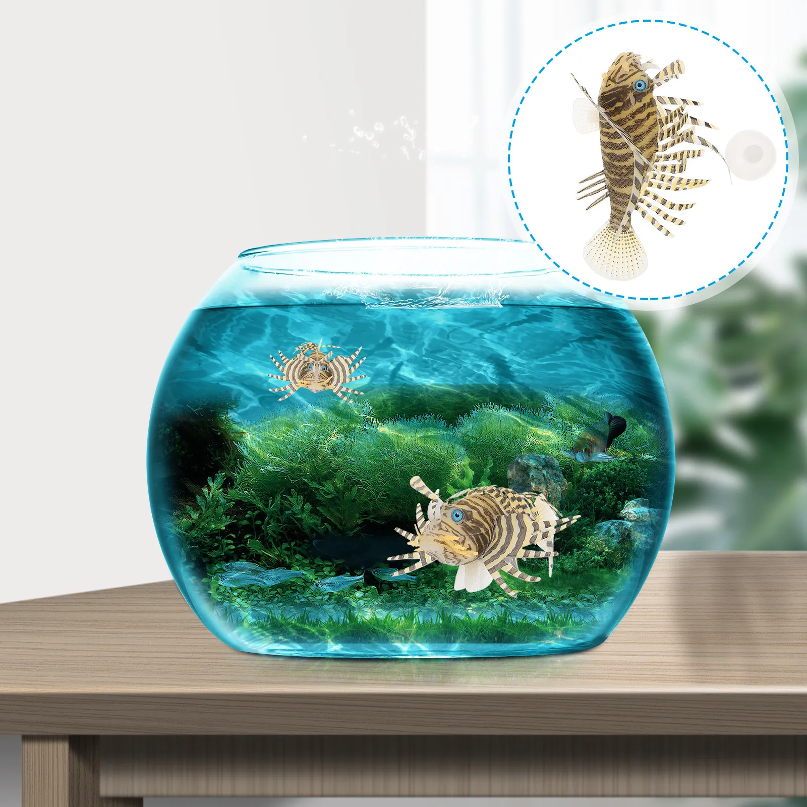 

1Pcs Aquarium Fake Fish Decor High Quality Silicone Material Safe Non Tank Ornament for Home Aquarium Landscaping Use