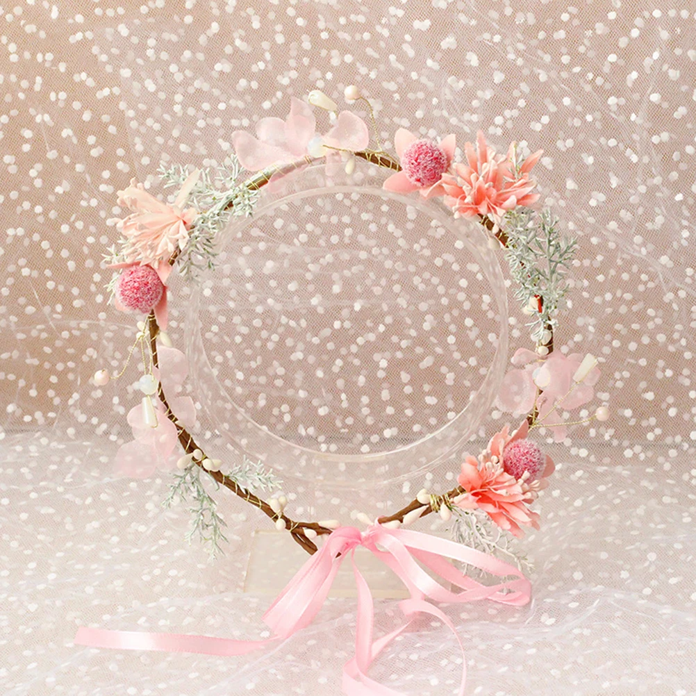

Princess Dress Hairband Kids Baby Accessories Lightweight Comfortable Wear Simulation Flower Decorations Holiday Gifts Photo