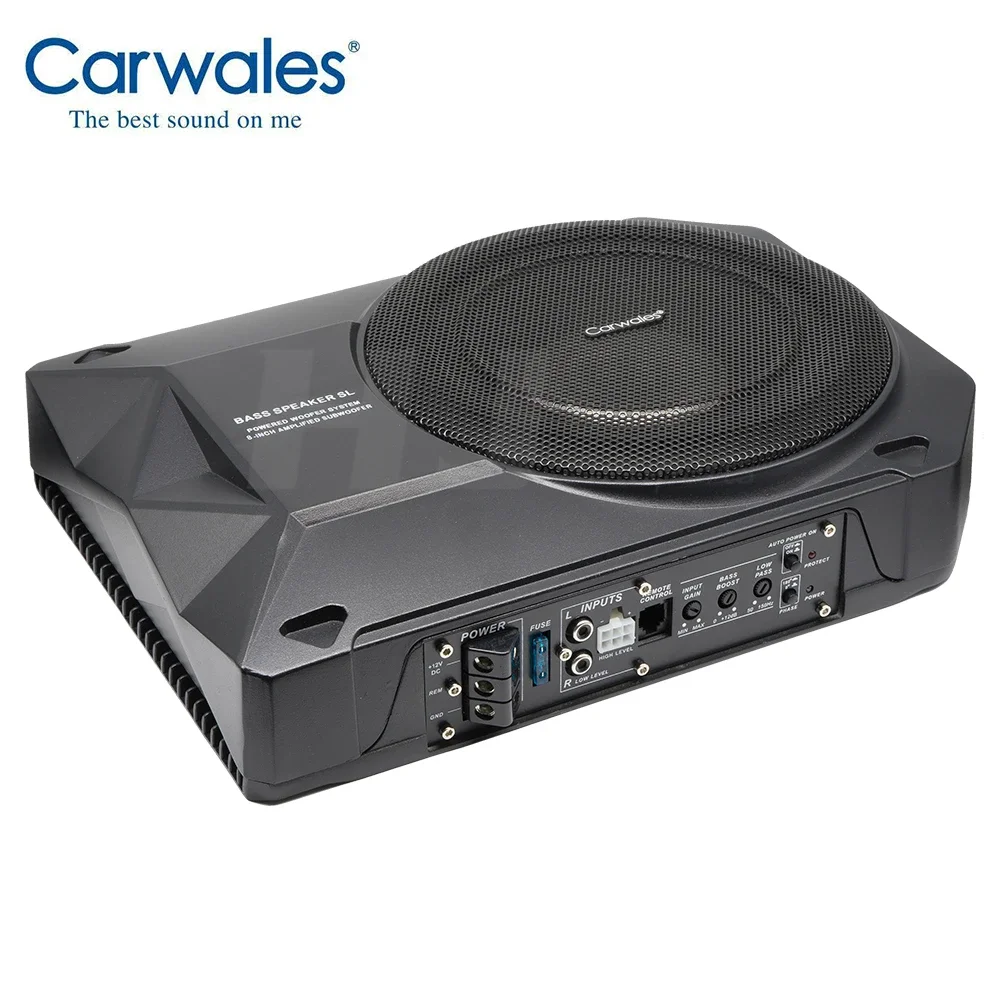 Car 8 Inch Ultra Thin Aluminum Shell Subwoofer Bass Audio Speakers Active Sub Woofer Under Seat Woofer with Max 1000W Amplifier view 3