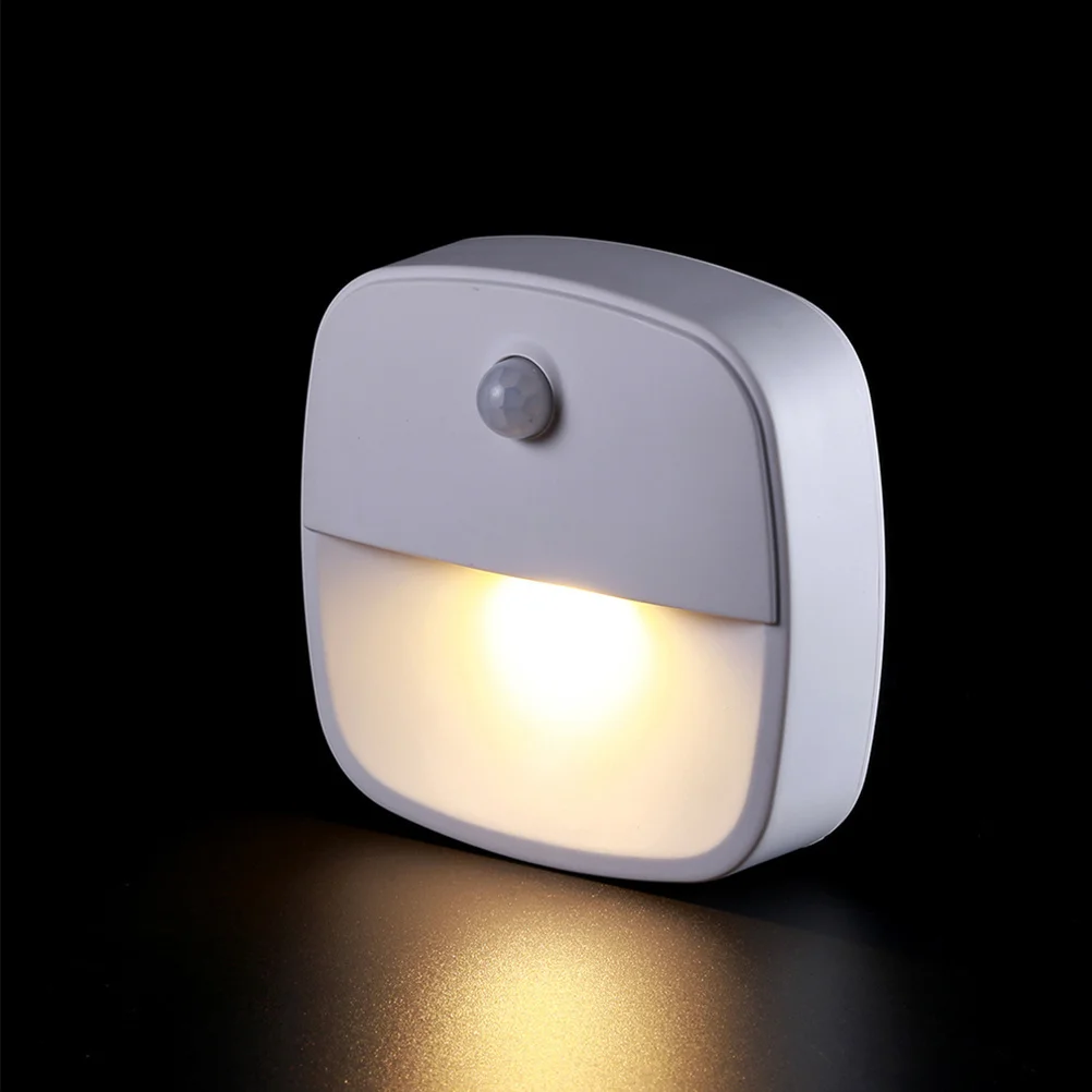 

3Pcs Intelligent LED Sensor Night Light Warm White Automatic on Off Corridor Cabinet Lamp Motion Human Body Wide Angle Lighting