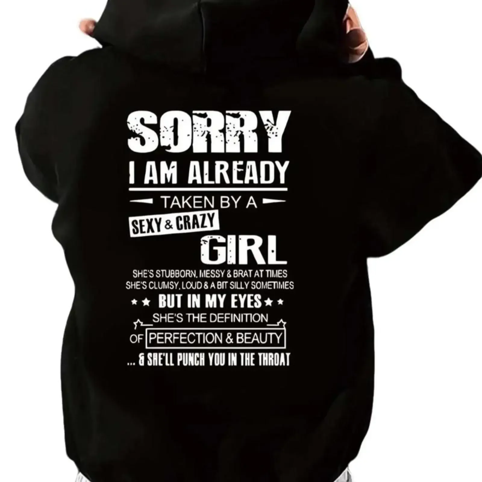 Unisex Men's Letter Print Drop Shoulder Drawstring Graphic Hoodie, Streetwear, Stylish Loose Casual Pocket Hooded Sweatshirt for Daily Wear