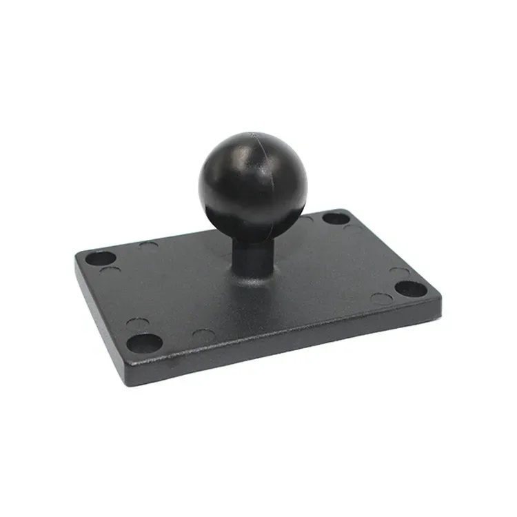 Aluminum Rubber 1 inch Tripod Ball Head Round Square Mounting Base Motorcycle for Gopro for Ram Mounts for Garmin DSLR