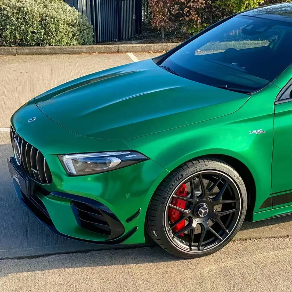 

Зеленая самоклеящаяся виниловая пленка из ПЭТ для изменения цвета автомобиля, металлическая виниловая пленка