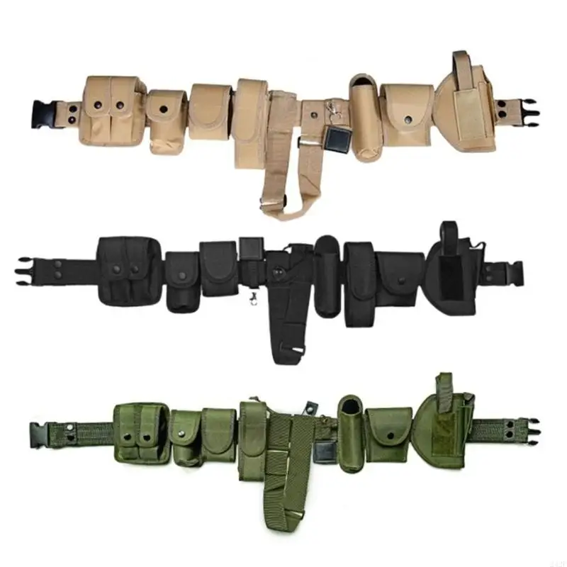 

242F Multiple Pocket Waist Belt Fast Release Buckles Adjustable Belt For Hunting