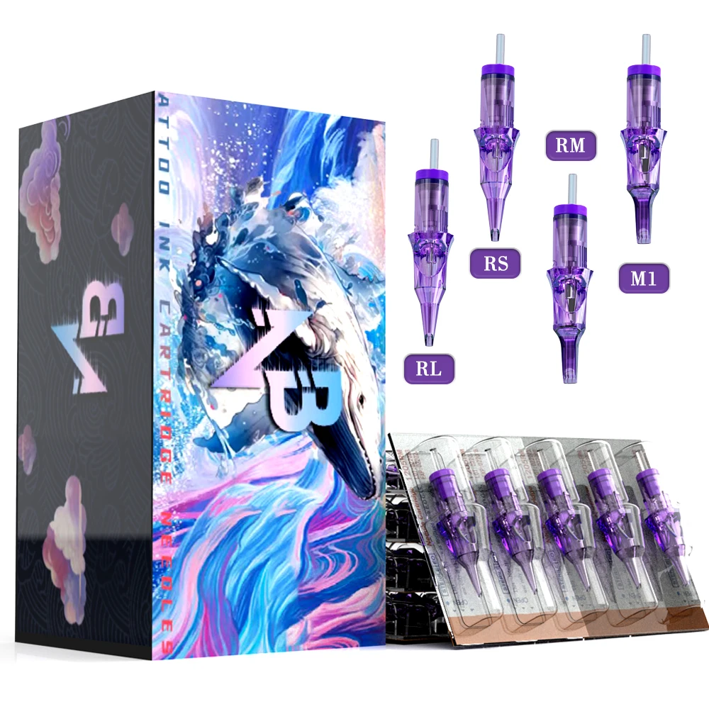 

Goldplume Mixed Pack Professional Tattoo Needles, with Membrane Safety Needles, Disposable Tattoo Needles