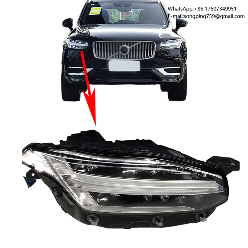 Left and Right Headlights  for Volvo XC90   , OE number 31677036, original  second-hand