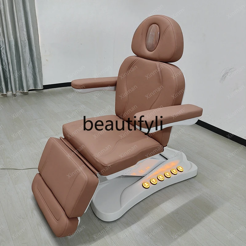 Electric beauty  Lifting pattern embroidery bed Beauty salon Eyelash medical micro-injection bed Dental examination bed