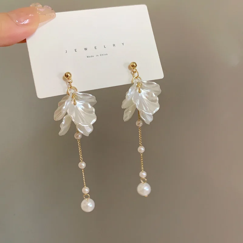 Modern Jewelry 925 Silver Needle Sweet Korean Temperament Flower Earrings For Women Wedding Gifts Delicate Design Accessories