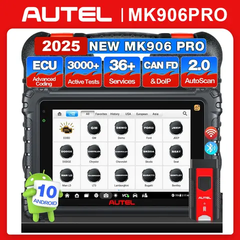 Autel MaxiCOM 진단 스캐너, ECU 코딩 진단 도구, 양방향 제어 업그레이드, AUTEL MS906BT MS906 Pro