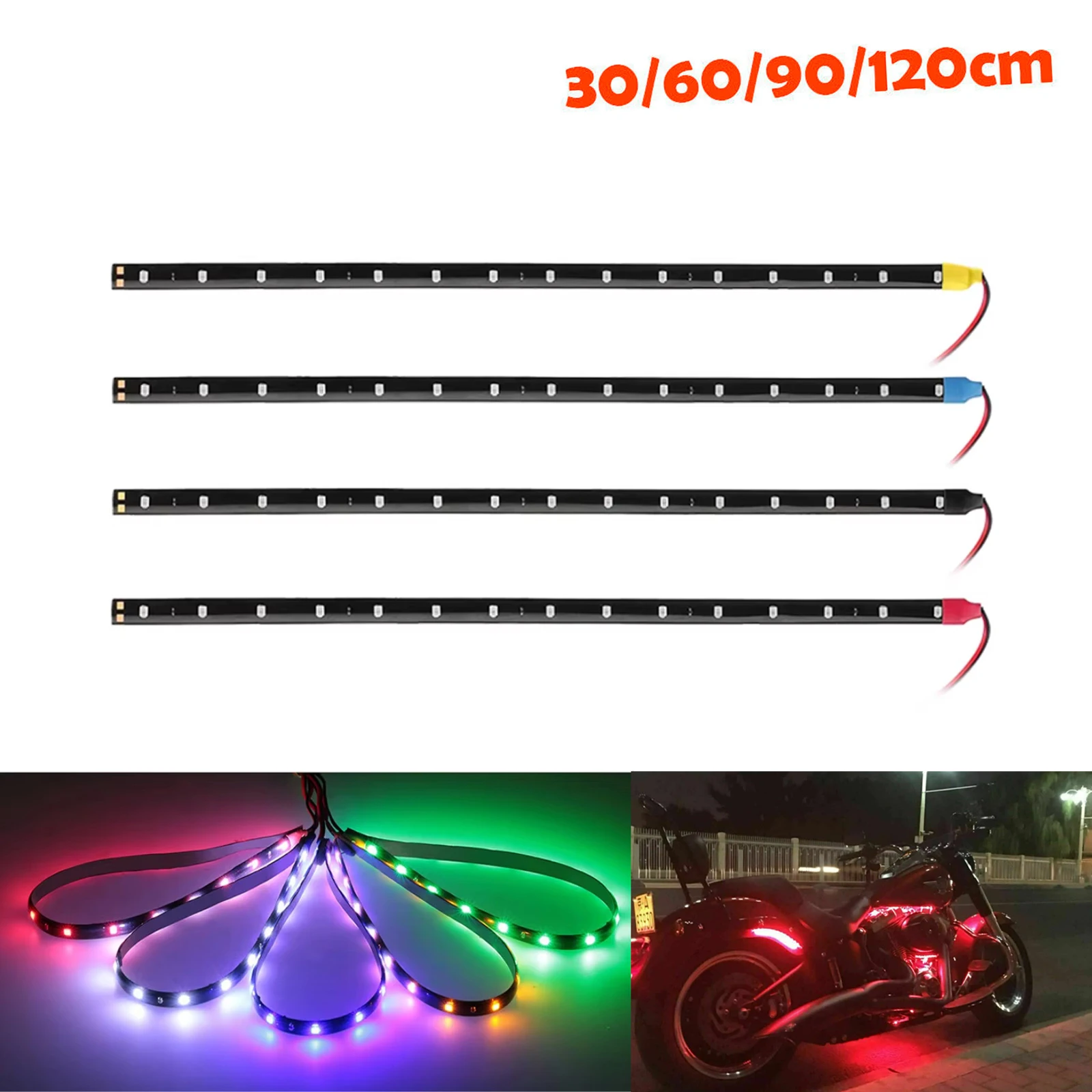 

Led Strip Light Car Drl Lamp 12V Lights Waterproof 2835 Soft Neon Night Glow Christmas Decoration For Bedroom Outdoor Home Room