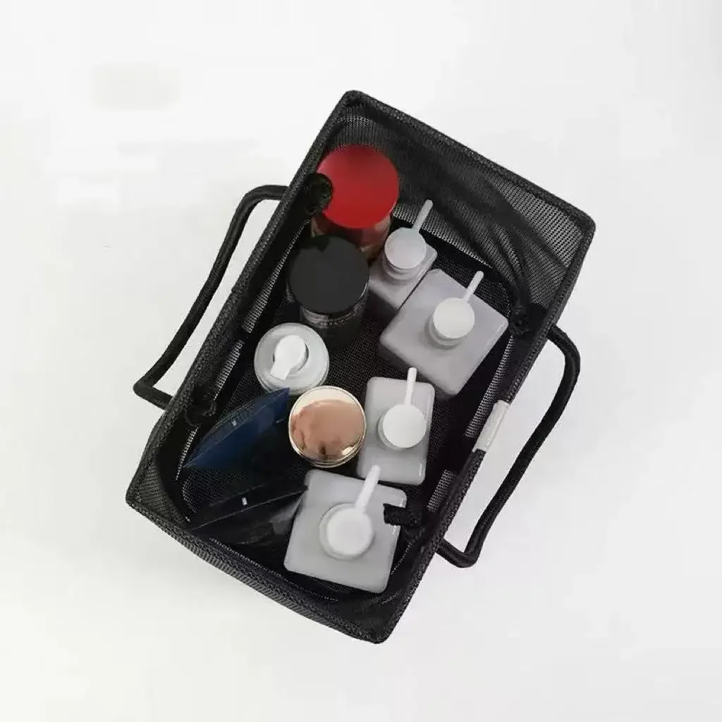 Kosmetiktasche mit großem Fassungsvermögen, tragbare Reisewaschtasche, transparente Dusch-Make-up-Tasche, Unisex-Toilettenartikel-Organizer – Detail 4