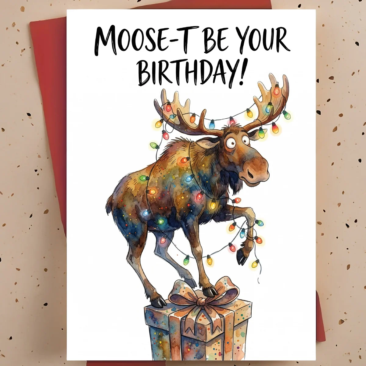 Fun Camel Birthday Card with the pun 