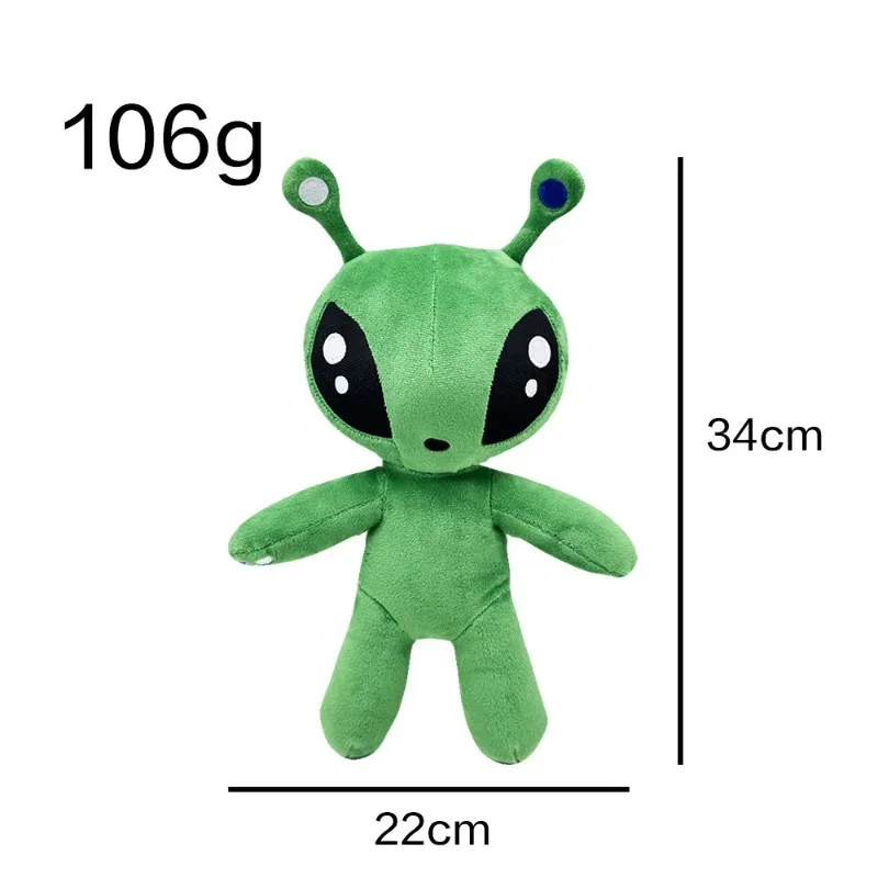 New cross-border AFTONSPARV green alien plush toy peripheral