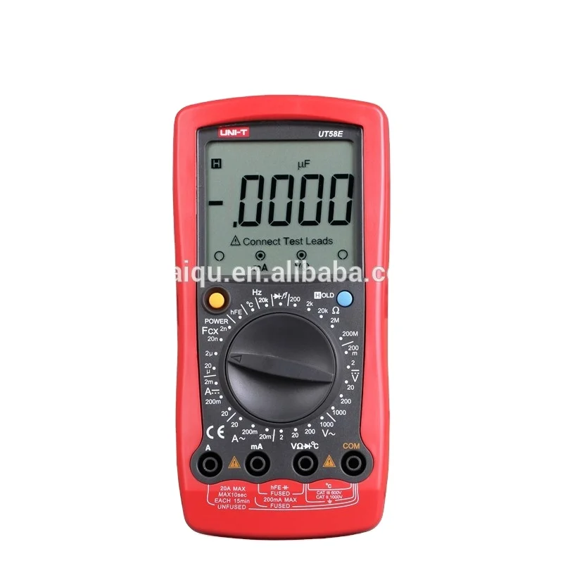 UNI-T UT58E 19999 Counts LCD Digital Multimeter AC/DC Voltmeter Amp Ohm Capacitance Tester LCR Meter