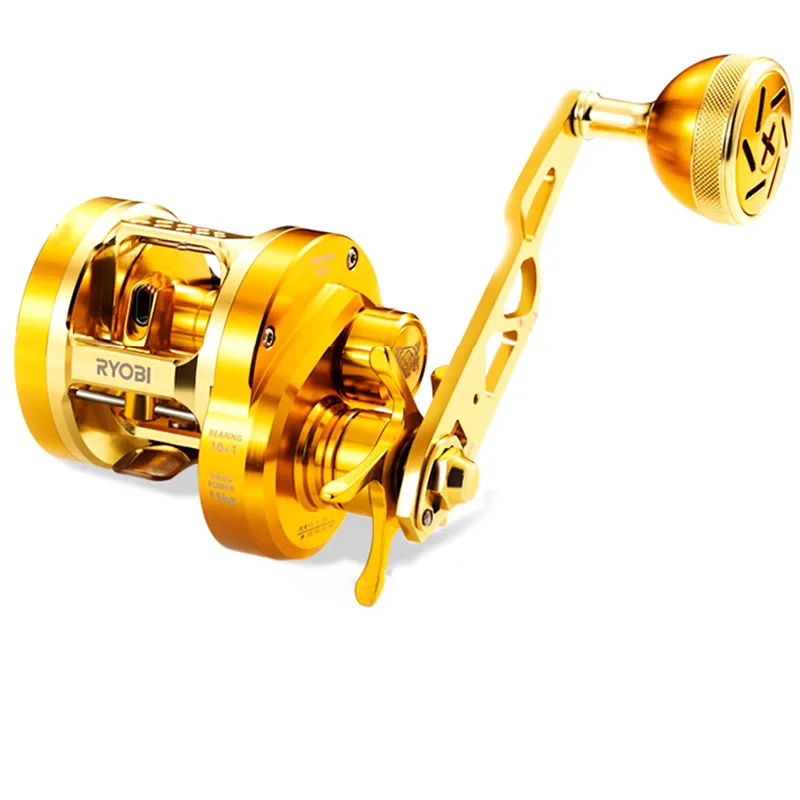 

2024 sea jigging reel trolling saltwater jig reel 10+1BB Gear Ratio 7.0:1 Max Drag 15kg deep sea fishing reels