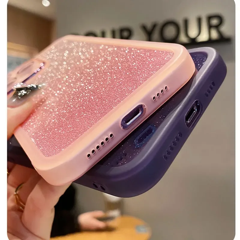 Luxury Case For Honor x9a x9b Phone Cover Shiny Glitter Back Coque for Honor Magic 5 6 4 90 Lite pro X6a Case Magic5Lite Silicon