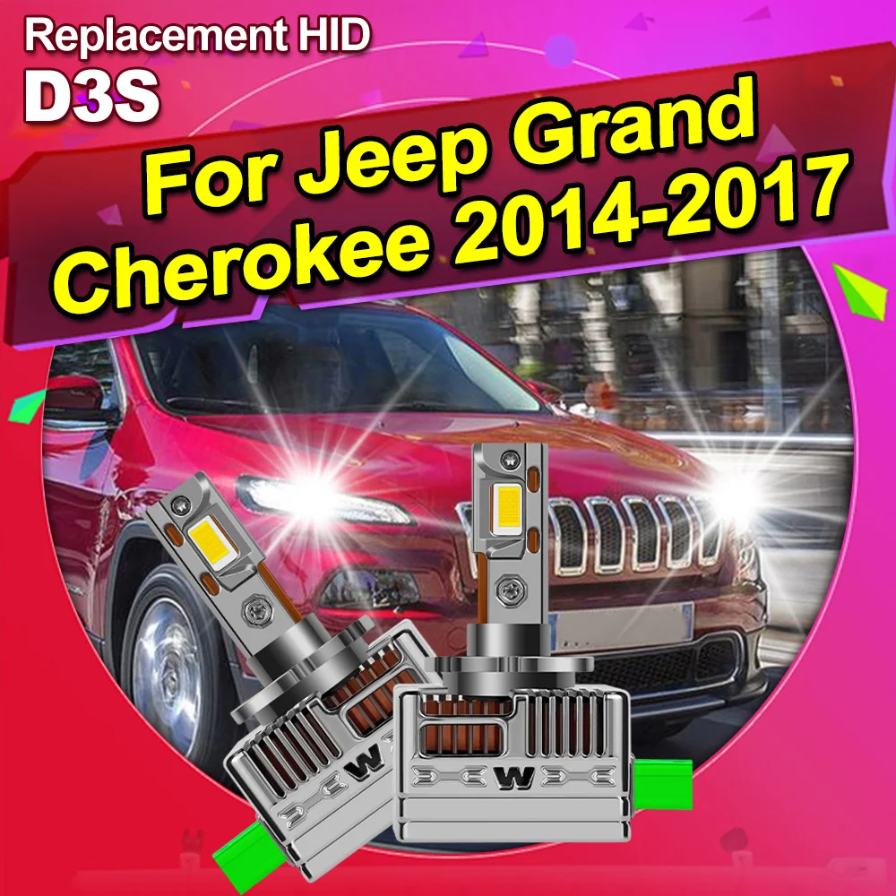 

For Jeep Grand Cherokee 2014-2017 D3S D3R LED Headlight Kit Bulbs 150W 20000LM 6000K White Replace Conversion Lamp