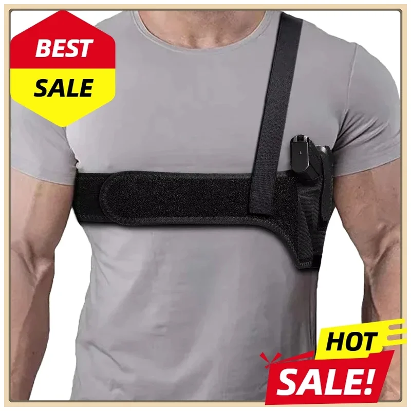 Wear-resistant Tactical Pistol Holster Mens Breathable Neoprene Concealed Armpit Holster Hidden Waist Quick-Draw New Outdoor