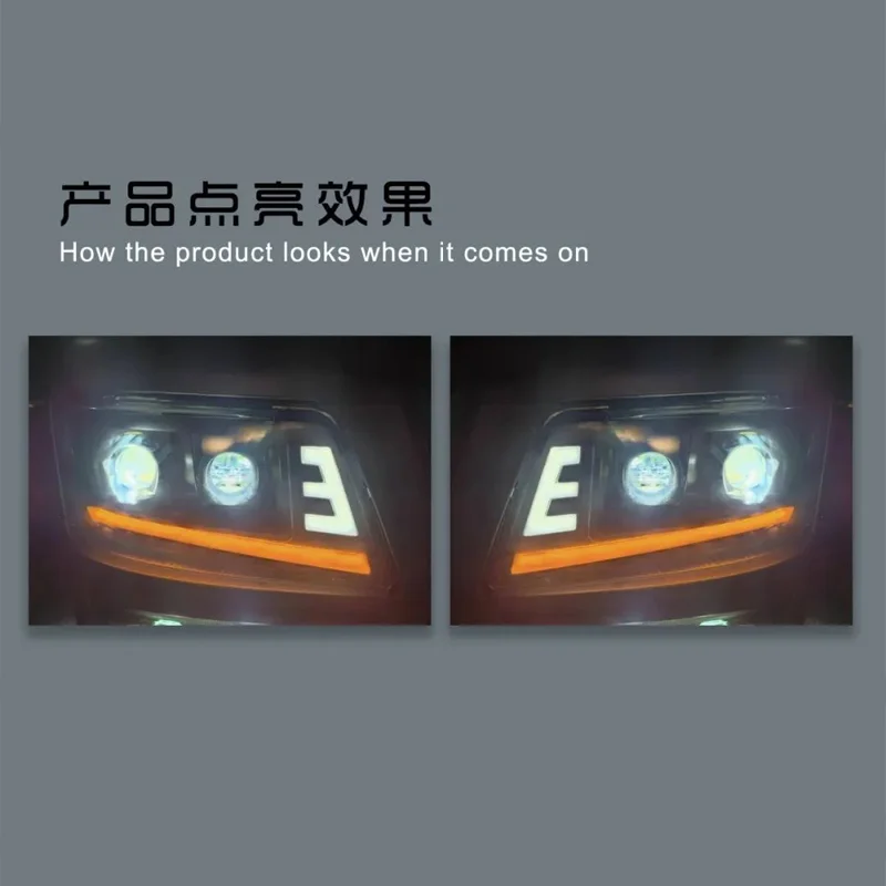 1 Pair Headlight For MAN TGX/TGL/TGS Heavy Duty Truck Body Parts LED Head Lamp Upgrade/Retrofit 8125106496 8125106497