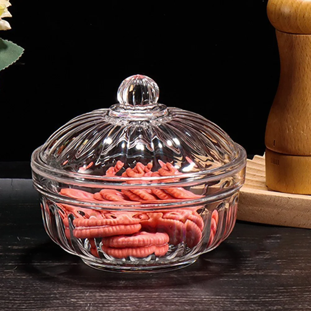 

4pcs Acrylic Salad Bowl With Lid Clear Plastic Serving Bowls For Fruit Candy Snack Party Wedding Kitchen Barware Transparent