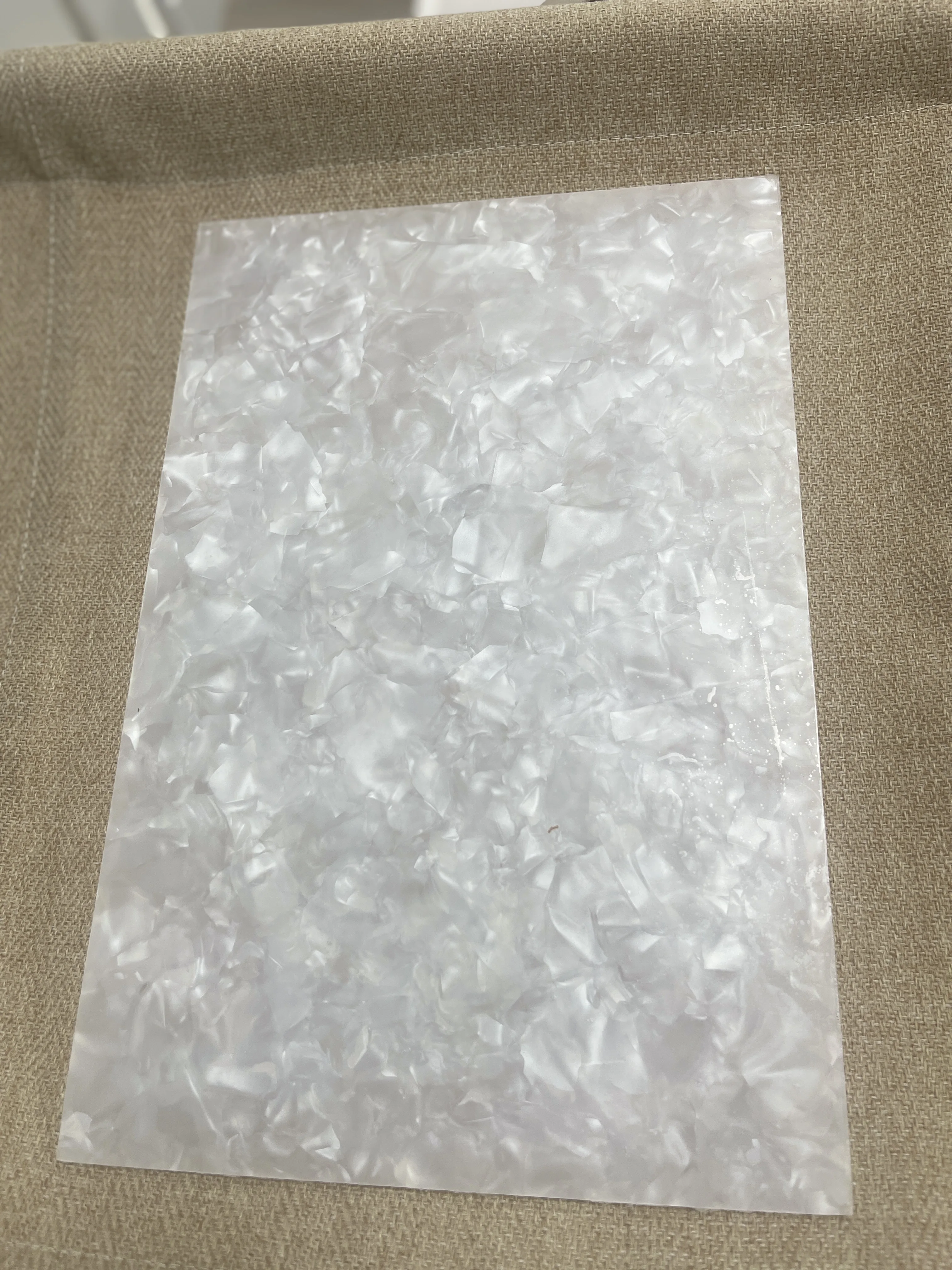 Ламинированный акриловый лист белого жемчуга толщиной 3 мм, 200*300 мм для изготовления акриловых украшений, ручной работы, настольный коврик, подставка