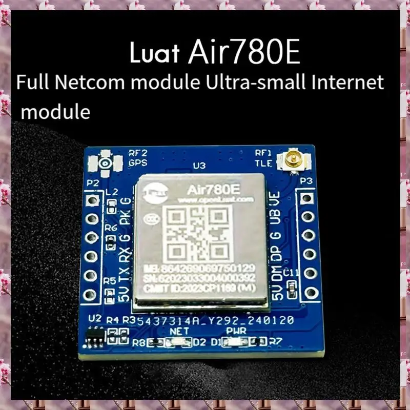 2025 4G Module Luat Air780e Full Netcom Module Mini Iot Serial Communication Data Transmission DTU Multifunction Module,4G Modul