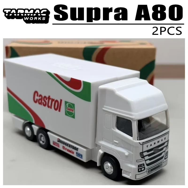 Tarmac Works 1/64 Supra A80 in Stock Alloy Motor Vehicle Toy Die-casting Metal Model Collection Boy Christmas Gift