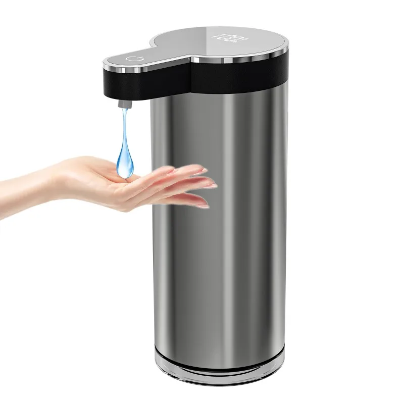 

Автоматический бесконтактный дозатор для жидкого мыла/санитайзера из нержавеющей стали 304, 350 мл, для улицы и отелей