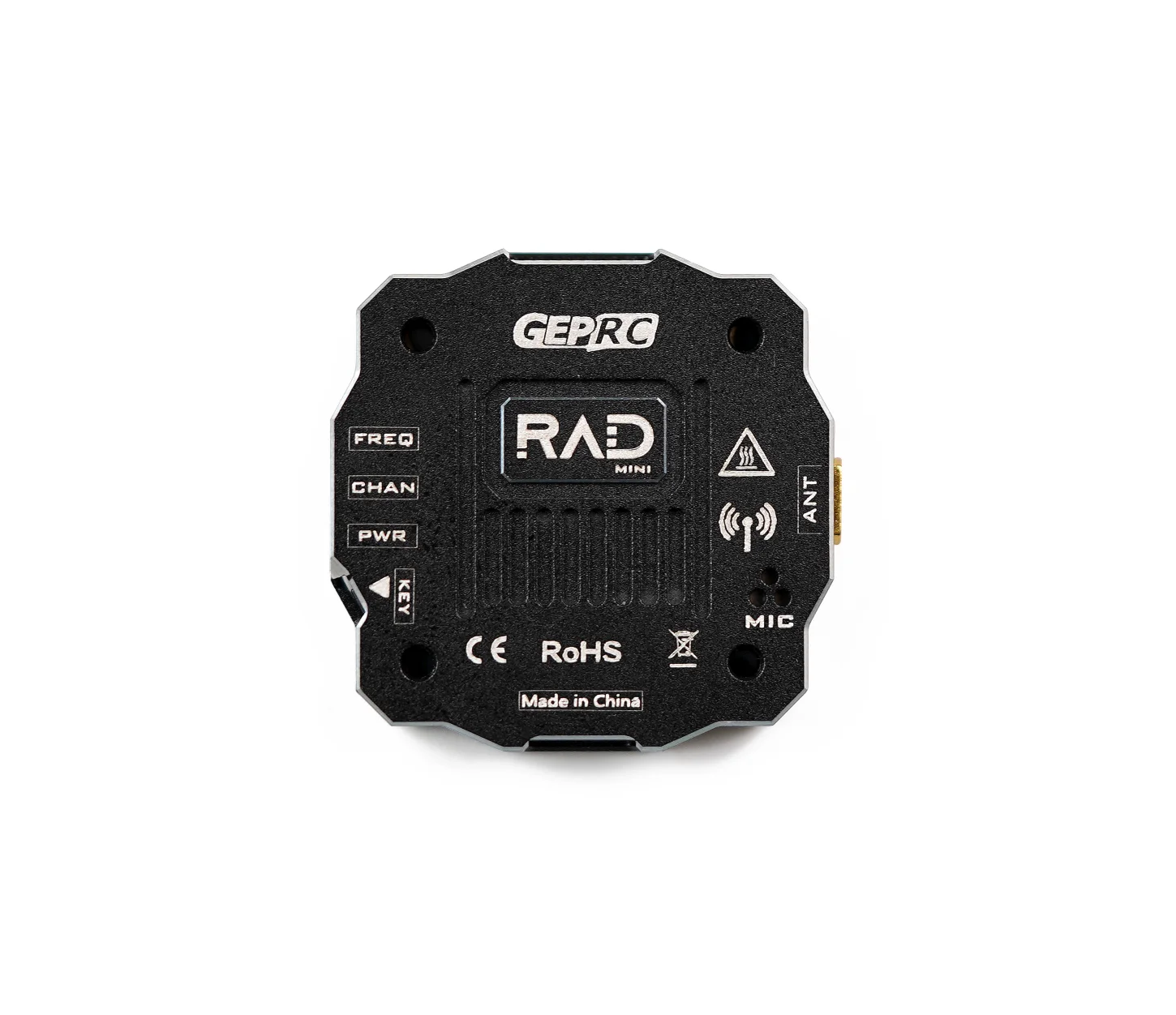 

GEPRC RAD MINI 1W 5.8G PitMode 25mW 200mW 500mW 1000mW Adjustable FPV VTX Built-in Microphone 2-6S 20X20mm for FPV Long Range