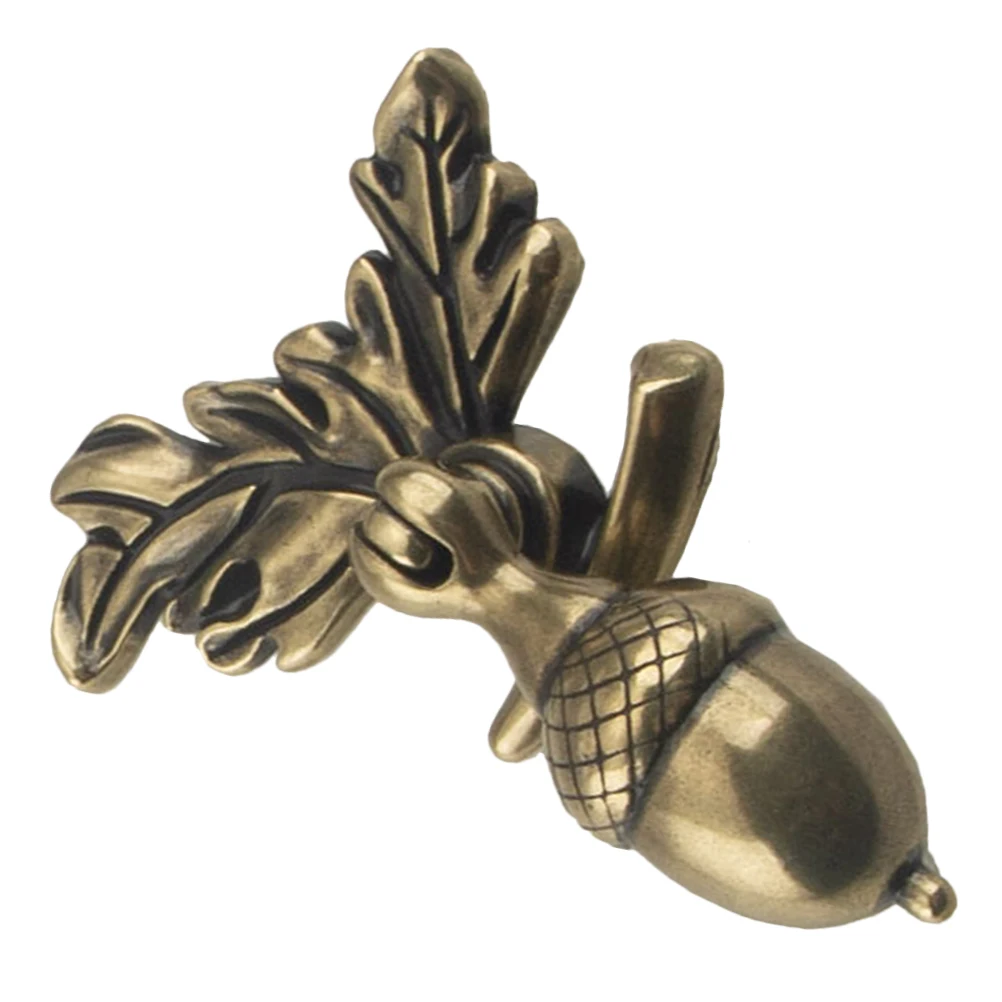 

Cabinet Door Handle Wardrobe Pull Zinc Alloy Vintage Knob for Kitchen Bath Dresser Drawer 6123 Bronze Acorn Shaped Hardware