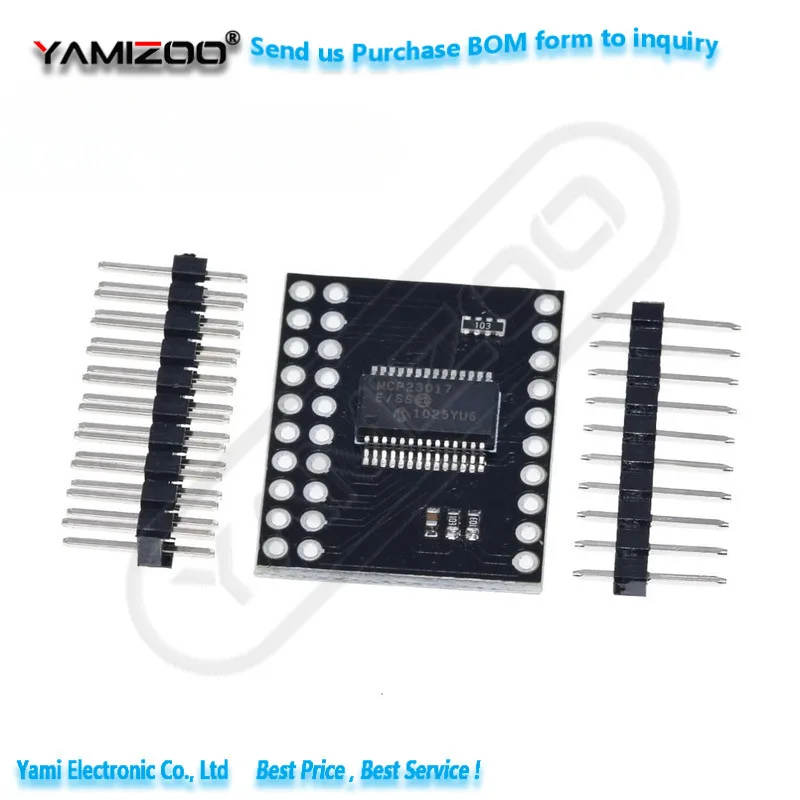 MCP23017 IIC I2C SPI MCP23S17 Bidirectional 16-Bit I/O Expander Pins 10Mhz Serial Interface Module