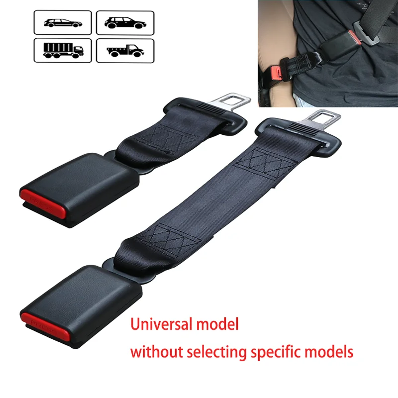 Automotive Seat Belt Clip Extender Safety Seat Belt Lock Buckle Plug Thick Insert Socket Car Safety Belt Cover Seat Belt Buckle