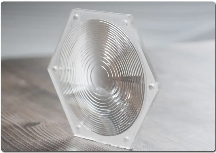 Imagem -05 - Fresnel Lens Hexagon Rodada Spotlight para Lâmpada de Palco Lentes Roscadas Lupa Diâmetro 85 mm