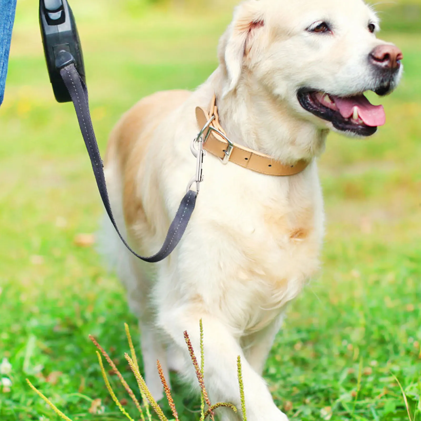 

6Pcs Pet Leash Hooks Zinc Alloy Multipurpose Double Ended Snap Clips for Dog Collars Luggage Backpacks Silver Snap Hooks