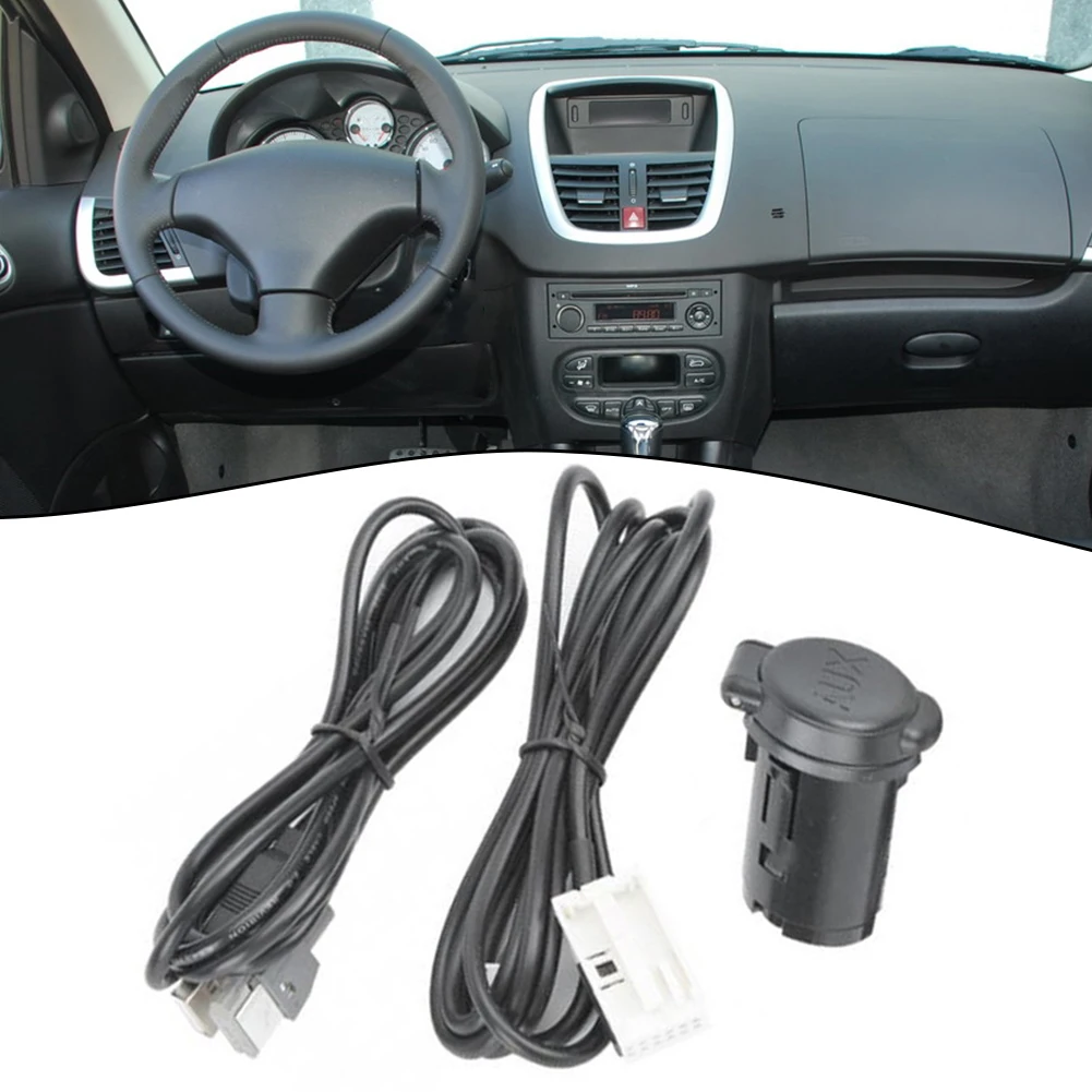 Sleek Design Car USB to AUX Connector Suitable For Vehicles Including the Model Types of Both the For 208 or the For C3