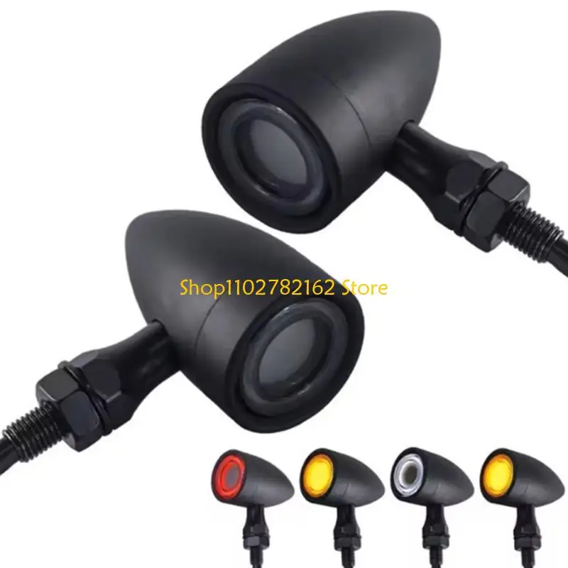 

547B Double Light LED Motorcycle Lights Weatherproof Construction Quick Mount LED Turn Signals Suitable for Bikes