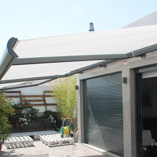 

Fast Delivery Waterproof Aluminum Metal Full Cassette Motorized Retractable Awning