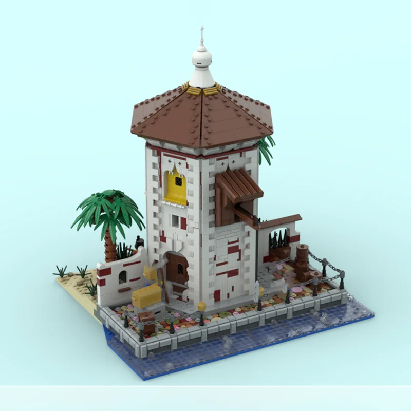 모듈형 도시 건축 모델 Moc 빌딩 블록 모듈형 라 토레 모델 기술 블록 크리스마스 DIY 장난감 건설 선물