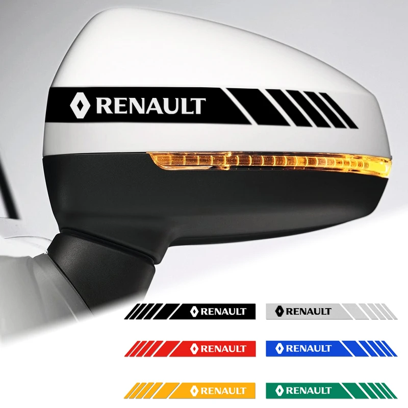 20*2 سنتيمتر سيارة مرآة الرؤية الخلفية الجانب ملصق مائي شريط ملصق جسم السيارة لتقوم بها بنفسك اكسسوارات لرينو RS كوليوس داستر ميجان 2 لوجان